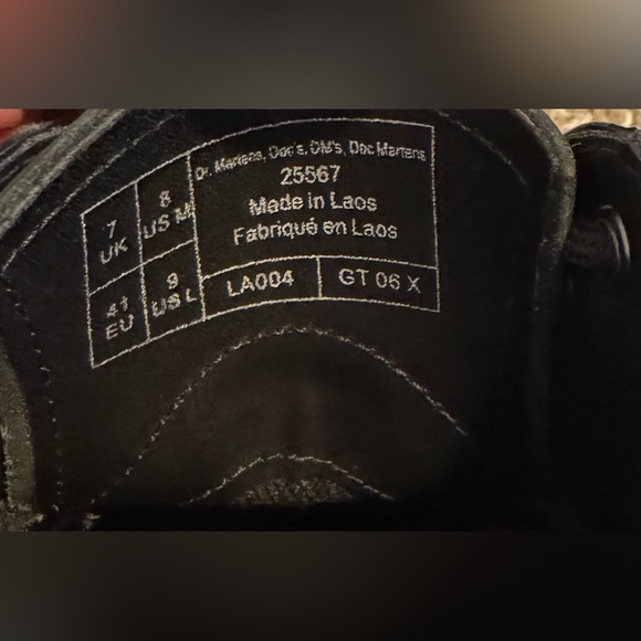 Dr. Martens 1461 Smooth Leather Platform shoes in black. - Picture 7 of 9